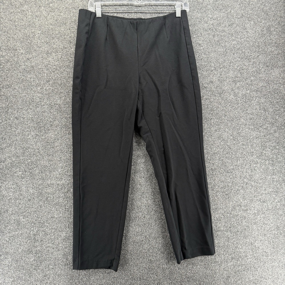 J Jill Ponte Jill Pants Womens PM Slim Black Pull On Trouser Casual Office Comfy